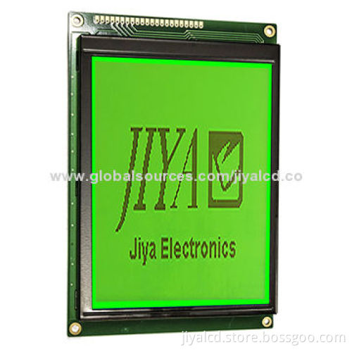 128*128 Dots Graphics LCD Module, STN, Yellow-Green, Positive, Transflective